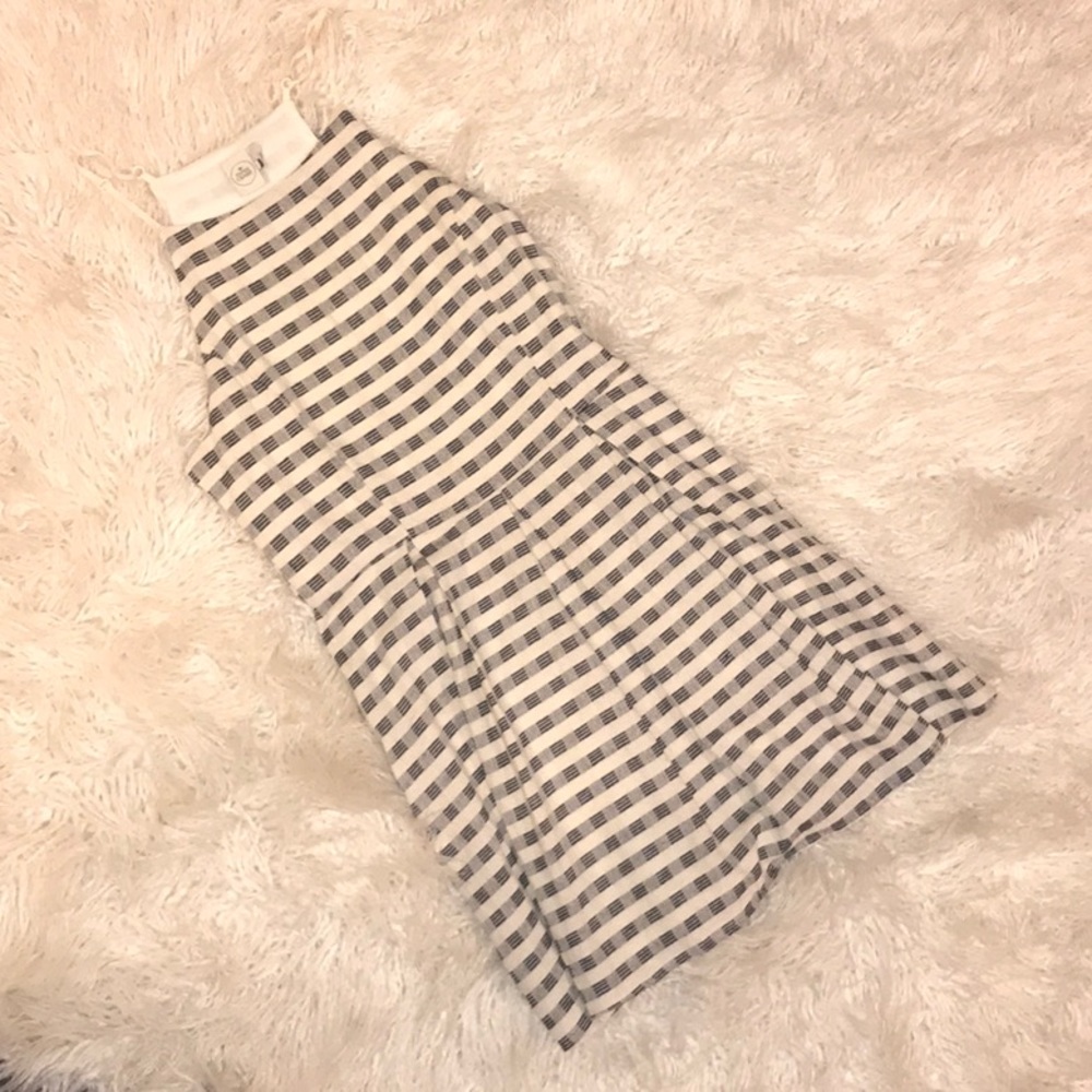 Paper Crane size small blue and white plaid dress - Picture 1 of 3
